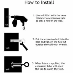 BETTERLIFE Verankerung Expansionsschrauben, Augenerweiterung M6 X 60mm Bolzenhülse Bolzenabdeckung, Robuste Dilatationsschraubenschrauben Mit Geschlossenen Haken In Anker Mauerwerk Mauerwerkbeton (Rudel Von 6) -Seilwinden Sales 38600630 4
