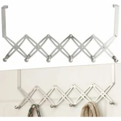 BETTERLIFE Edelstahl Türhaken Türmantel Für Türklapper Teleskop-Türhaken Mit 6 Haken Für Wohnzimmer Badezimmer Schlafzimmer Kleiderschrank (Silber) 11 BETTERLIFE Edelstahl Türhaken Türmantel Für Türklapper Teleskop-Türhaken Mit 6 Haken Für Wohnzimmer Badezimmer Schlafzimmer Kleiderschrank (Silber) -Seilwinden Sales 38600795 5