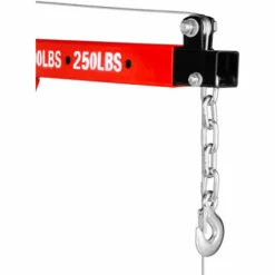 EBERTH 450 Kg Hydraulischer Pick-Up Kran (Lasthaken, Kette, Hubhöhe 1900 Mm, 360° Schwenkfunktion, Seilwinde, Zusammenklappbar) Ladekran Hebekran Schwenkkran -Seilwinden Sales 3909908 3