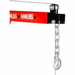 EBERTH 900 Kg Hydraulischer Pick-Up Kran (Lasthaken, Kette, Hubhöhe 1900 Mm, 360° Schwenkfunktion, Seilwinde, Zusammenklappbar) Ladekran Hebekran Schwenkkran -Seilwinden Sales 3909909 3