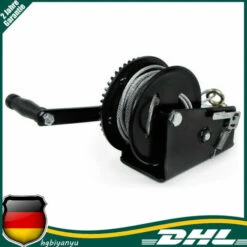 ETOILE Profi Handwinde Trailer Seilwinde Ca.1500kg Mit 10m Drahtseil Bootswinde Mehrzweck Für Anhänger LKW PKW -Seilwinden Sales 39428573 5