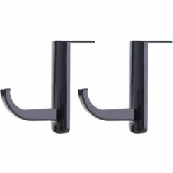 BRIDAY Kopfhörerhalter Headset Aufhänger Hakenhalterung Für Zuhause Und Büro 2 PCS, Schwarz