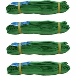 TRUTZHOLM® / BAUMARKTPLUS 4x Rundschlinge 2000 Kg 2 To Grün 2 M Umfang Hebeband Hebeschlinge Kran Hebegurt