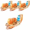 BAUMARKTPLUS 4x Profi Ratschen Spanngurt Spanngurte Zurrgurt 2-tlg 5m 2t 2to 2000kg TÜV/GS ORANGE -Seilwinden Sales 40743919 1