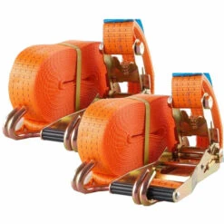 2x Profi Ratschen Spanngurt Spanngurte Zurrgurt 2-tlg 10m 4t 4to 4000kg TÜV/GS ORANGE