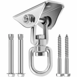 BETTERLIFE SUS304 Heavy Duty Edelstahl-Deckenhaken, Aufhängehaken, 4 Befestigungsschrauben Für Betonholz-Sets, Yoga, Hängematte, Hängestuhl