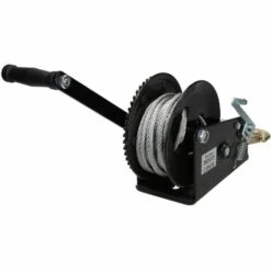 ECD Germany Profi Handseilwinde 1500kg Mit Drahtseil 10m, Starke Zugkraft, Stahlseil, Für Anhänger PKW Wohnwagen, Seilwinde, Handwinde Mit Haken, Manuelle Winde, Handseilzug Bootswinde Forstseilwinde -Seilwinden Sales 41374677 3