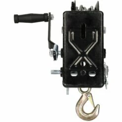 ECD Germany Profi Handseilwinde 1500kg Mit Drahtseil 10m, Starke Zugkraft, Stahlseil, Für Anhänger PKW Wohnwagen, Seilwinde, Handwinde Mit Haken, Manuelle Winde, Handseilzug Bootswinde Forstseilwinde -Seilwinden Sales 41374677 5