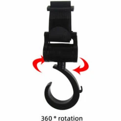 TRIOMPHE Kinderwagen-Haken, Kinderwagen-Aufhängehaken, Passend Für Allgemeine Kinderwagen, Baby-Kinderwagen-Clip-Zubehör (2 Stück, Schwarz) -Seilwinden Sales 41672948 5