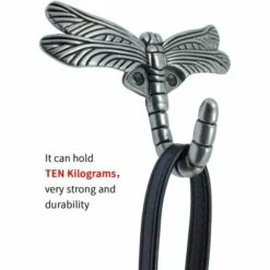 TRIOMPHE Libelle Antik Haken Heavy Duty Kleiderbügel Dekorativer Duschvorhang Robe Handtuch Kleiderhaken Haken Zinklegierung Hängeorganisator Für Küche Badezimmer (2er Pack) -Seilwinden Sales 41679874 3