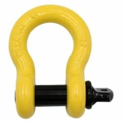 TRIOMPHE 1 Gerade Schäkel Mit 4,75 T Befestigungsschrauben Für Anhänger Und Anhänger, Stahl Verzinkt (gelb)