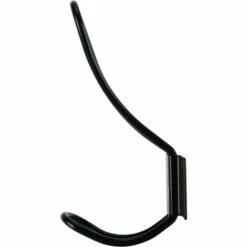 TRIOMPHE 12er Pack Rustikale Schwarze Haken, Rustikale Wandhaken Doppelschichtige Haken Aufhänger Und 48 Stück Hängeregalschrauben Dekorativer Drahthaken Heavy Duty Metalltür-Lagerregal -Seilwinden Sales 41682007 5