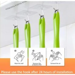 TRIOMPHE Selbstklebende Haken (Packung) Heavy Duty Wandhaken 8kg (Max) Selbstklebende Haken -Seilwinden Sales 41682091 4