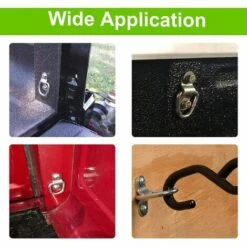 BRIDAY 6er-Pack D-Ring-Zurranker Heavy Duty 1/4 "Edelstahl-Anhänger-Zurrhaken Für LKW, Anhänger, Wohnmobil, Lager, Boot, Frachtkontrolle Und Oberflächenmontage, Mit Schrauben -Seilwinden Sales 42241798 4