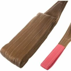 PrimeMatik - Gurtbandschlinge, Spanngurte 5 M X 180 Mm 6000 Kg Für Hebezeuge Und Kräne, Farbe Braun -Seilwinden Sales 42753936 4
