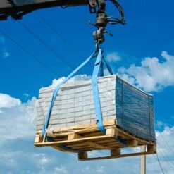 PrimeMatik - Gurtbandschlinge, Spanngurte 5 M X 240 Mm 8000 Kg Für Hebezeuge Und Kräne, Farbe Blaue -Seilwinden Sales 42847161 3