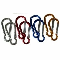 BENSON 9394 Karabinerhaken Farbig 8er Set 45x23mm