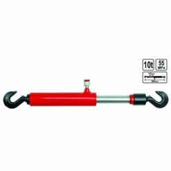 VOREL Hydraulik Abzieher Zugzylinder Mit Kettenhaken 10 Tonnen Für Richtsatz