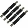 ECHOO 4 Stück Blattbefestiger, Sicai Verstellbare Bettlakenhalter Fasteners Hosenträger Straps Greifer Clips Schwarz -Seilwinden Sales 43450821 1