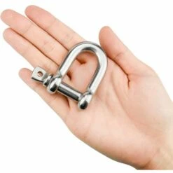 ECHOO 4 Stück M10 Schäkel Edelstahl, D-Ring Schäkelkette, Hebeschäkel Für Winden Heavy Duty Rigging -Seilwinden Sales 43453978 5