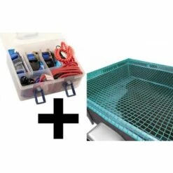 MARKENLOS Anhängernetz 2,5x3,5m Mit Verzurrungszubehör Spanngurte Expanderseile Ladungssicherung Set