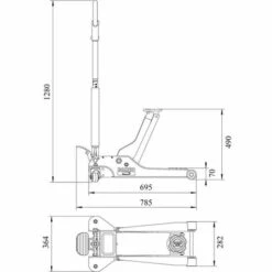 Bahco Wagenheber BH12000 2 T Rangierwagenheber Mit Doppelkolben -Seilwinden Sales 43865594 4