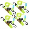 PROPLUS Spanngurt Mit Ratsche + 2 Haken 5 Meter Set Von 4 Stück