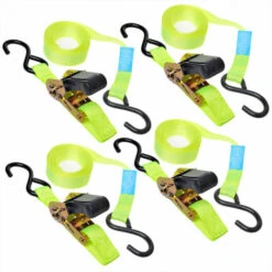 PROPLUS Spanngurt Mit Ratsche + 2 Haken 5 Meter Set Von 4 Stück