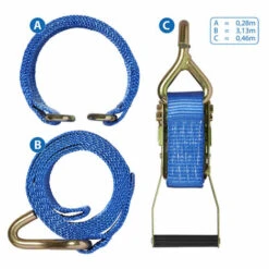 PROPLUS Spanngurt-Set Für Autotransport -Seilwinden Sales 45314108 3