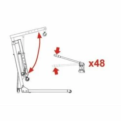 Bahco Klappbarer Profi Hebekran 1t Werkstattkran Motorheber 2m Höhe BH6FC1000 11 Bahco Klappbarer Profi Hebekran 1t Werkstattkran Motorheber 2m Höhe BH6FC1000 -Seilwinden Sales 45911288 5