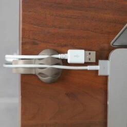 Kueatily Kabelbinder, 5 Stück Kabelhalter, Nicht Klebender Drahthalter, Kabelhalter Für Das Kabelmanagement Im Büro Und Zu Hause, Grauer Maus-Kabelhalter -Seilwinden Sales 46481167 5