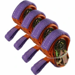 BAUMARKTPLUS 4x Spanngurte Autotransport Zurrgurt Radsicherung PKW KFZ Trailer Anhänger Verzurrsystem 2t 2to 2000 Kg ORANGE -Seilwinden Sales 46680976 4