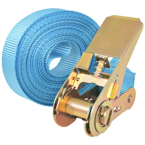 LONGZIMING Ratschen-Spanngurte 4 Stk. 0,8 Tonnen 6m×25mm Blau 4 LONGZIMING Ratschen-Spanngurte 4 Stk. 0,8 Tonnen 6m×25mm Blau – Bild 2