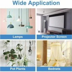 ECHOO 4er-Pack Edelstahl-Dreizinken-Deckenhaken Schwerlast-Deckenhaken -Seilwinden Sales 48591019 5