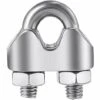 ECHOO 12 Stück Edelstahl-Seilklemme 3 Mm Verzinkt Metall-Seilklemme Bogenförmige Seilklemme Metallseil Edelstahl-Clips Bogenförmige Klemme Stahlseilklemme Zum Fixieren Von Kabeln Und Seilen -Seilwinden Sales 48591069 1