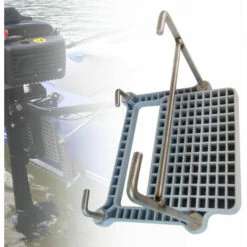 SENDERPICK Motorhalterung Motorhalter Außenborder Bootsmotor Halter Halterung Für Schlauchboot Fischerboot+Stützplatte -Seilwinden Sales 49754069 5