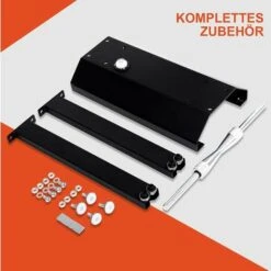 GOPLUS Montagestaender Für Motorrad, Motorradstaender Aus Stahl & Aluminium, Motorradwippe Mit Hoehenverstellbaren Fusspolstern, Radhalter Für Raeder Mit Durchmesser Bis Zu 80 Cm, Für Montage -Seilwinden Sales 50199125 4