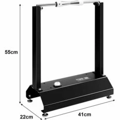 GOPLUS Montagestaender Für Motorrad, Motorradstaender Aus Stahl & Aluminium, Motorradwippe Mit Hoehenverstellbaren Fusspolstern, Radhalter Für Raeder Mit Durchmesser Bis Zu 80 Cm, Für Montage -Seilwinden Sales 50199125 5