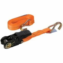 SILVERLINE 978413 SPANNGURT MIT J-HAKEN UND GUMMIERTEM RATSCHENGRIFF, 2 M X 25 MM NENNLEISTUNG: 250 KG, ZURRKRAFT: 825 KG