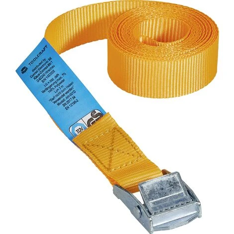 TOOLCRAFT TO-6811767 Klemmgurt Zugkraft LC Niederzurren (einzeln/direkt)=125 DaN (L X B) 3 M X 25 Mm 4 TOOLCRAFT TO-6811767 Klemmgurt Zugkraft LC Niederzurren (einzeln/direkt)=125 DaN (L X B) 3 M X 25 Mm – Bild 2