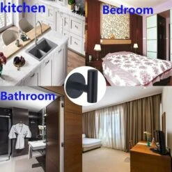 BRIDAY Handtuchhaken, Badezimmerhaken SUS 304 Hochleistungs-Edelstahl-Wandhaken Für Badezimmer, Kleiderhaken, Wandhaken, Handtuchhaken, 2 Stück -Seilwinden Sales 51371349 4