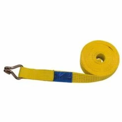 PETEX Spanngurt Ohne Ratsche 1-teilig, 11,6 M, 50 Mm, Doppelspitzhaken, Gelb