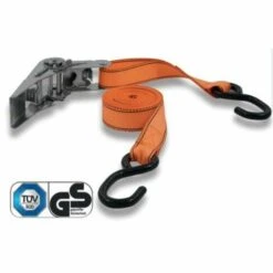 Petex Ratschenspanngurt 2-teilig, 5 M, 25 Mm, S-Haken, 350/700 DaN, Orange