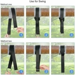 LangRay Gurte Für Hängematten Im Freien, Länge 150 Cm Mit Aufhängebändern Für Schaukeln / Baumschutz, Verriegelungskapazität Bis Zu 550 Kg 10 LangRay Gurte Für Hängematten Im Freien, Länge 150 Cm Mit Aufhängebändern Für Schaukeln / Baumschutz, Verriegelungskapazität Bis Zu 550 Kg -Seilwinden Sales 52038614 4