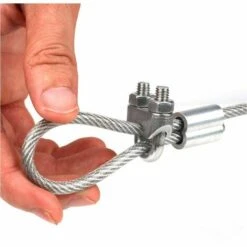 LangRay 5 Stück M6 Stahlkabelklemme U-förmige Klemmen U-förmige U-förmige Seilklemme Für Kabelstahl Wäscheleine Stahlkabelbinder Stahlklemmen -Seilwinden Sales 52040790 4