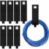 LANGRAY Packung Mit 8 Hochleistungs-Nylon-Aufbewahrungsbändern 50 * 330 Mm Verlängerungshalter Organizer Hochleistungs-Klettverschluss Für Kabelschläuche Garagenorganisatoren