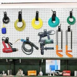 LANGRAY Packung Mit 8 Hochleistungs-Nylon-Aufbewahrungsbändern 50 * 330 Mm Verlängerungshalter Organizer Hochleistungs-Klettverschluss Für Kabelschläuche Garagenorganisatoren -Seilwinden Sales 52042378 4