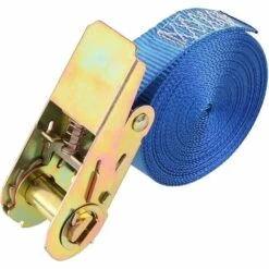 PEDY 10 Stück Spanngurte Mit Ratsche Max. 800 Kg Zugkraft Zurrgurt Ratschengurt 6 Meter Für Den Täglichen Transport Und Die Bündelung Von Waren/Blau -Seilwinden Sales 52413105 5