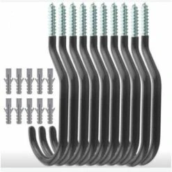 THSINDE 12 Fahrradhaken, Strapazierfähige Fahrradhaken, Hakenset Mit 12 Kunststoffschrauben, Decken- Und Wandmontage 9 THSINDE 12 Fahrradhaken, Strapazierfähige Fahrradhaken, Hakenset Mit 12 Kunststoffschrauben, Decken- Und Wandmontage -Seilwinden Sales 52650331 3