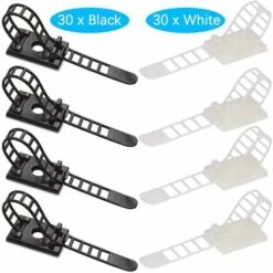 Kabelbinder, Triomphe Selbstklebende Kabelbinder, Verstellbare Kabelbinder, Wiederverwendbare Kabelclips, Verstellbare Selbstklebende Nylon-Kabelbinder, Für Büro Und Zuhause (Schwarz + Weiß), 60 Stück 8 Kabelbinder, Triomphe Selbstklebende Kabelbinder, Verstellbare Kabelbinder, Wiederverwendbare Kabelclips, Verstellbare Selbstklebende Nylon-Kabelbinder, Für Büro Und Zuhause (Schwarz + Weiß), 60 Stück -Seilwinden Sales 52901653 2